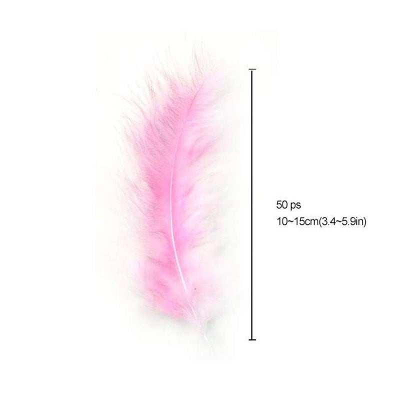 Asekonc Colorful Feathers for DIY Crafting, Soft Native Feathers Accessories for Party Decorations,Feather Mask,Windbell and Earrings(50PCS) - Image 5